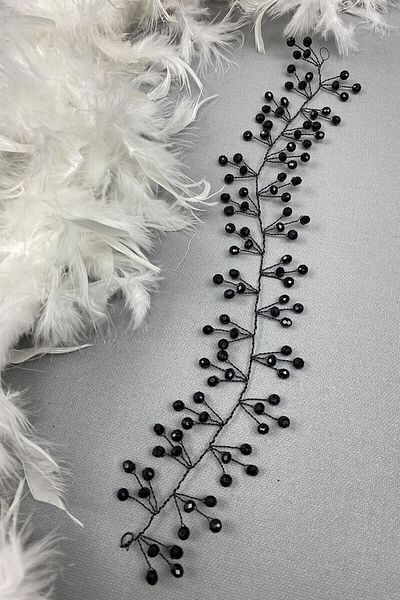 Hobigram Hair Accessory Vella Beaded Bridal Tiara Hair Accessory – Other Hair Accessories, Stylish Design – Other