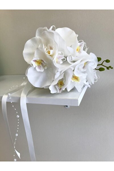 Hobigram En Güzel Gelinlere Islak Orkide Gelin Buketi – Gelin Çiçeği, Şık Tas...