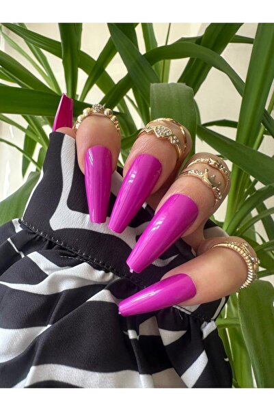 SYBELLE KOZMETİK 20 Adet Eflatun Balerin Takma Tırnak