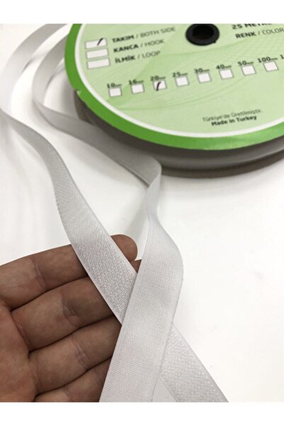 Hobigram El Işi Ürünleri Beyaz Çift Taraflı Cırt 2 Cm (1 Mt ) – El Işi Malzem...