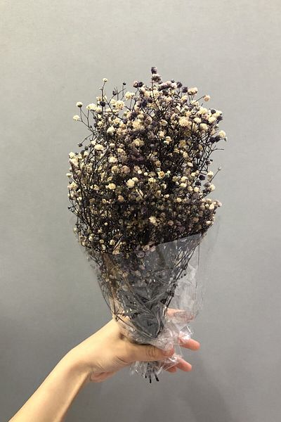 Hobigram Τεχνητό λουλούδι μωβ Cipso Shocked Dry Flower – Ειδικό σχέδιο, αξεσουάρ, ποιοτική παραγωγή, λαμπερό στυλ
