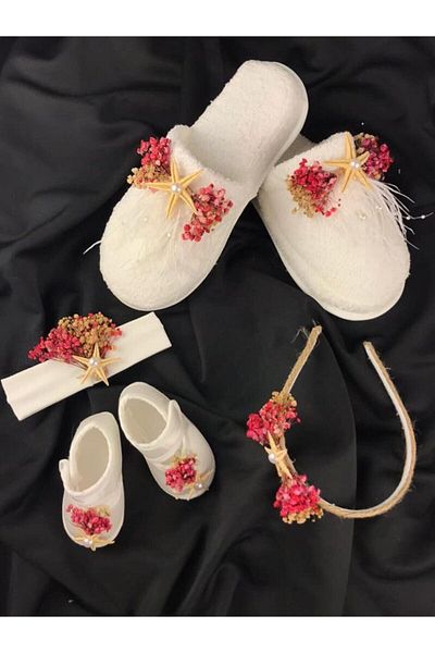 Hobigram Lohsa Sets Starfish Maternity Slippers Crown Set Pink 1090 – Maternity Set, Stylish Design – Lohusa S