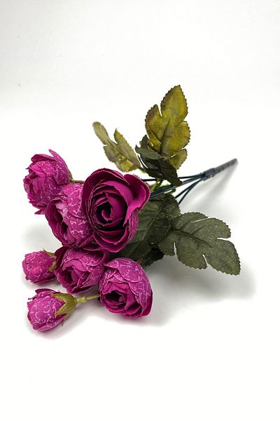 Hobigram Τεχνητό λουλούδι Σκούρο Φούξια Παιώνια Eren Rose Τεχνητό λουλούδι 1 Μάτσο – Τεχνητό & Ξηρό Λουλούδι, Κομψό Σχέδιο – Κάνε