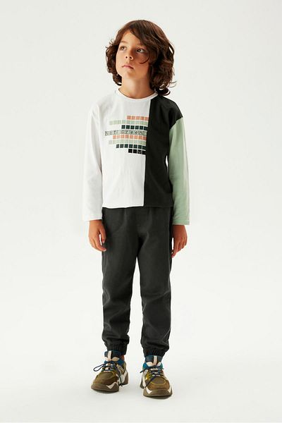 Nebbati Boy's Green Trousers 23FW0NB3218