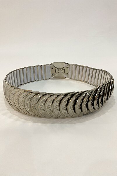 Hobigram Χειροποίητη ζώνη Ασημί Χρώμα Ελαστική Ζώνη – Ειδικό Σχέδιο, Αξεσουάρ, Ποιοτική Παραγωγή, Εντυπωσιακό Στυλ