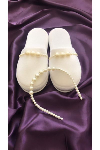 Hobigram Lohsa Sets Pearl Crown Slippers Maternity, Bridal Crown Slippers