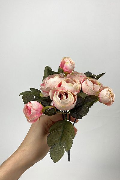 Hobigram Τεχνητό λουλούδι Salmon Peony Eren Rose Τεχνητό λουλούδι 1 μάτσο – Τεχνητό & ξηρό λουλούδι, κομψό σχέδιο – Τεχνητό λουλούδι
