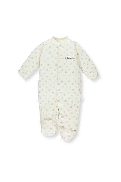 Bebetto INTERLOK BOOTIES JUMPSUIT EMBROIDERED (PANDA LOVE)T3210