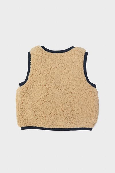 Layette Baby Boy Beige Vest 23FW0LT8705