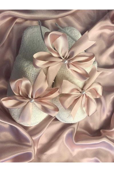 Hobigram Lohsa Sets Bow Powder Maternity Slippers Crown Set 1006 – Maternity Set, Stylish Design, Women's Accessory
