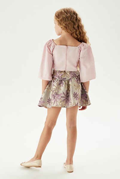 Tyess Bg Store Girl's Patterned Skirt 23Fw0Tj4313