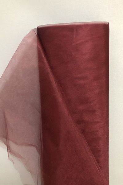 Hobigram Burgundy Crystal Tulle 10 m – Special Design, Accessory, Quality Production, Eye-Catching Style