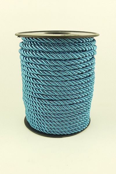 Hobigram Snur de tricotat Snur albastru petrol 6 mm 25 Mt – Snur de tricotat, design elegant, accesoriu pentru femei