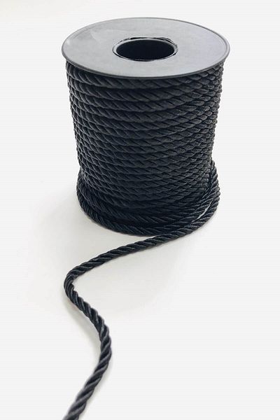 Hobigram Πλεξούδα Σχοινί Μαύρο Σχοινί Κορδόνι 6 Mm 1 Mt – Σχοινί Πλεξούδας, Κομψό Σχέδιο, Γυναικείο Αξεσουάρ – Σχοινί Πλεξούδας