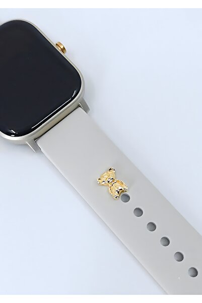 BearPear Apple Watch Uyumlu Ayıcık Figürlü Kordon Aksesuar Smartwatch Charm