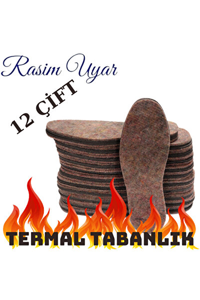 Rasim Uyar Termal Kışlık Ayakkabı Keçesi 35-40 Arası 12 Çift Seri (PATİK IÇİN...
