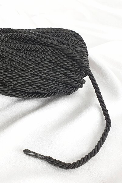 Hobigram Knitting Thread Black Cord Thread 8 mm – Knitting Thread, Stylish Design, Women's Accessory – Knitting Thread – Knitting Thread
