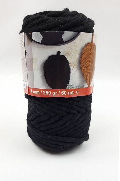 Hobigram Πλεκτό νήμα Μαύρο Twist Comb Twine – Ειδικό σχέδιο, Αξεσουάρ, Ποιοτική Παραγωγή, Εντυπωσιακό Στυλ – Πλεκτό I
