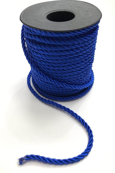 Hobigram Πλεκτό νήμα Saks Blue Cord Rope 4 mm 1 – Πλεκτό νήμα, κομψό σχέδιο, γυναικείο αξεσουάρ