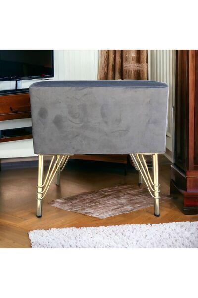 ne-sil home furniture Kare silinebilir kumaş kaplama oturma pufu ayak dayama ...