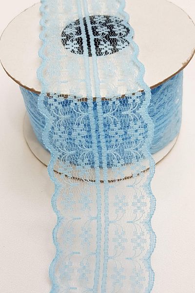 Hobigram Lace Types Baby Blue Double Sided Lace 5 cm – Lace, Stylish Design, Women's Accessory