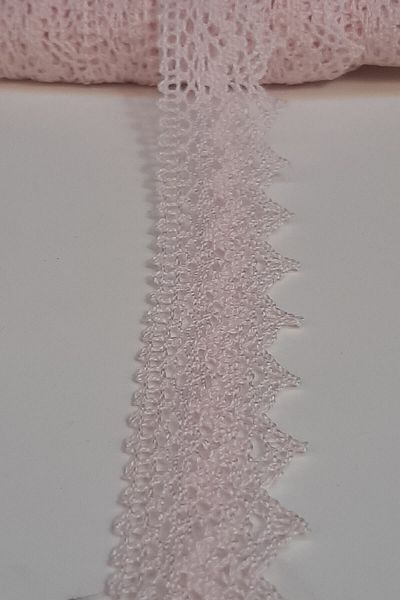 Hobigram Light Pink Kopanaki Cotton Lace 2.5cm – Lace, Stylish Design, Women's Accessory