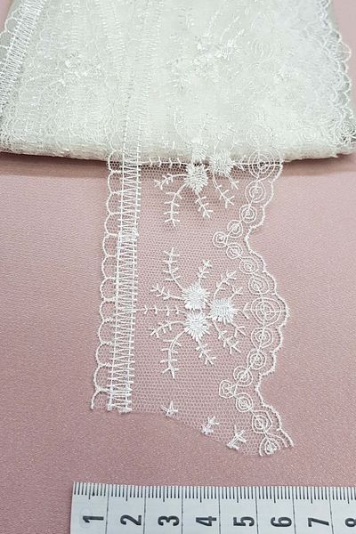 Hobigram Lace Varieties Off-White Floral Patterned Edge Lace – Lace, Stylish Design, Women's Accessory