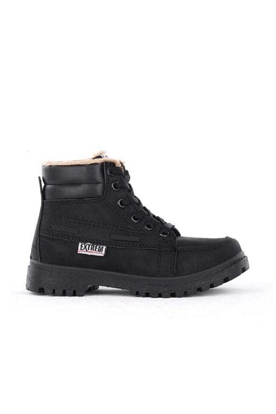 Extrem Unisex Χειμερινές Μαύρες Μπότες