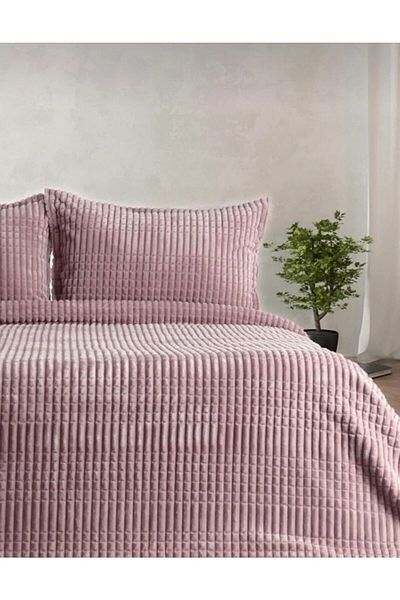 axesso Merinos Modern Line Pink Single Blanket