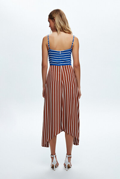 Love My Body Ριγέ Αμάνικο Φόρεμα