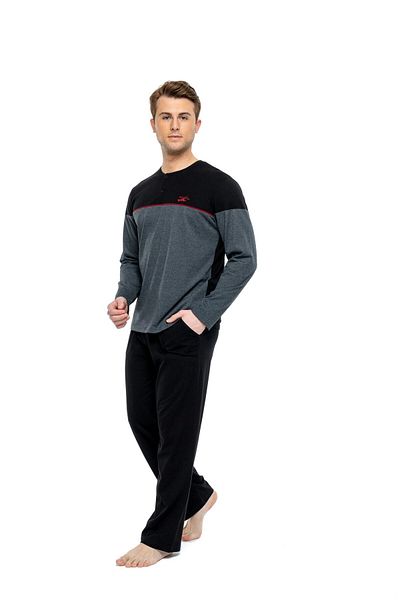 Mod Collection Set de pijamale pentru bărbați, licențiat, cu plăcuțe