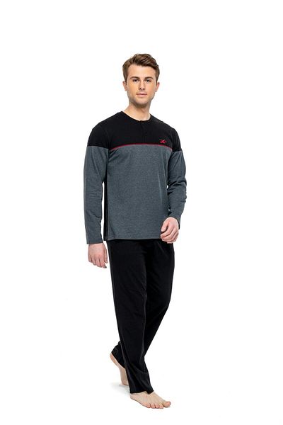 Mod Collection Set de pijamale pentru bărbați, licențiat, cu plăcuțe