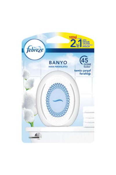 Febreze Hava Ferahlatıcı Banyo Oda Kokusu Temiz Çarşaf Ferahlığı ( 5 ADET )