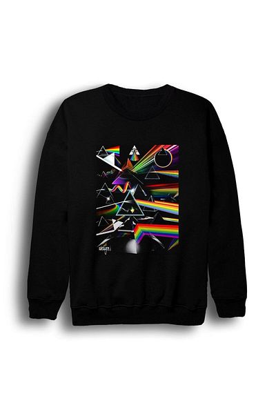 fame-stoned Суитшърт с щампа на Pink Floyd