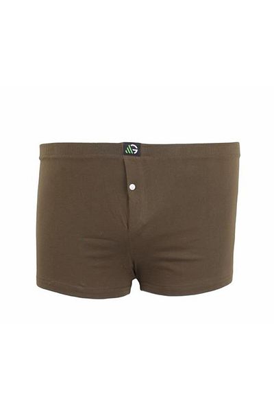 Starbattal Boxer pentru bărbați de mărime mare, cu nasturi, cu picior lung, 11907, verde militar