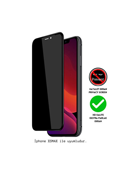 POWELL İphone XSMAX hayalet ekran seramik tam kaplayan gizli karanlık ekran k...