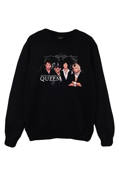 fame-stoned Ανδρικό φούτερ μαύρο Queen