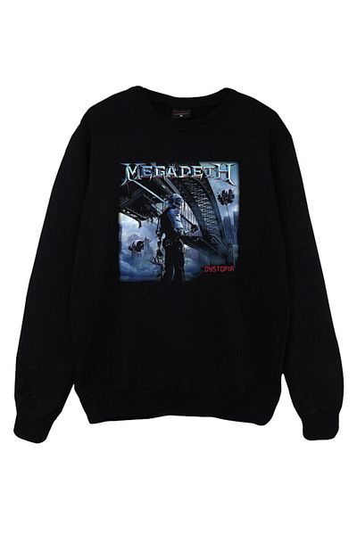 fame-stoned Детски суитшърт с принт Megadeth