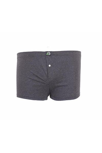Starbattal Men's Large Size Buttoned Long Leg Boxers 11907 ANTHRACITE MELANGE