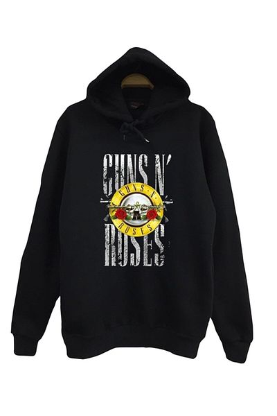fame-stoned Hanorac cu glugă cu imprimeu Guns N Roses