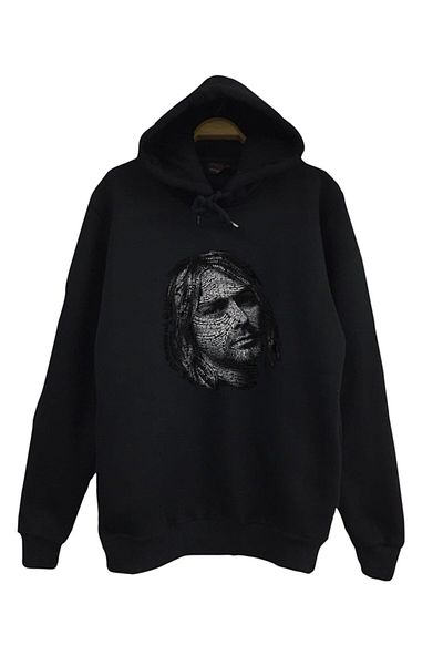 fame-stoned Суичър с качулка с щампа Nirvana-wolf Cobain