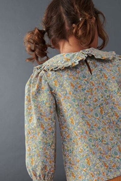 Next Baby 100% Cotton Green Ditsy Top and Bottom Set