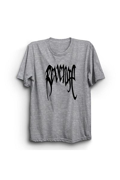 fame-stoned Μπλουζάκι Unisex Grey Revenge Printed