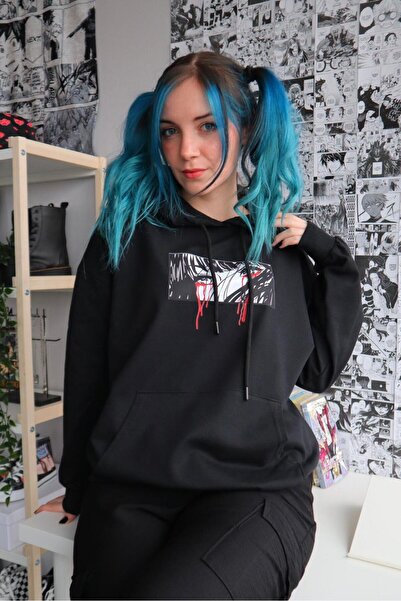 Gofeel Bloody Eye Sweat Sweathsirt 3 Thread Raster Streetwear Hoodie Gofeel