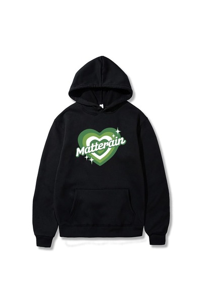 Gofeel سويت شيرت من MATERAİN GREEN HEART SWEAT 3 خيوط راستر ستريتوير هوديي GO...