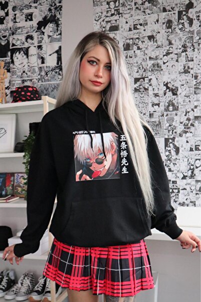 Gofeel BLUE EYE CANDY ANIME SWEAT Sweatshirt 3 yarn Hoodie StreetWear Hoodie ...