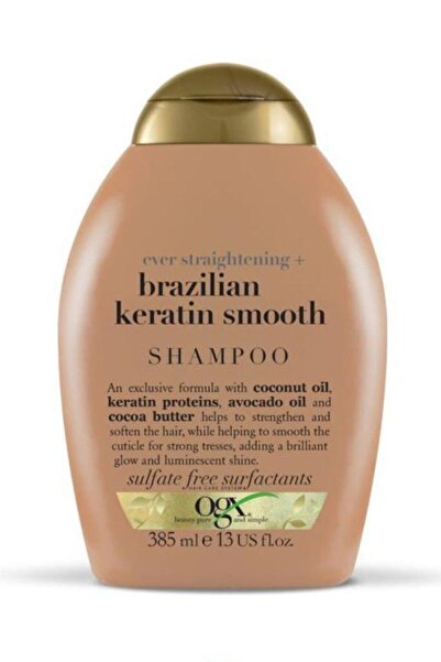 OGX Super Organic Brazilian Keratin Smooth Super Shampoo 385 ML