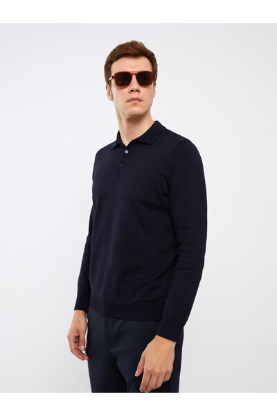 LC Waikiki Strickpullover für Herren – Polokragen, lange Ärmel
