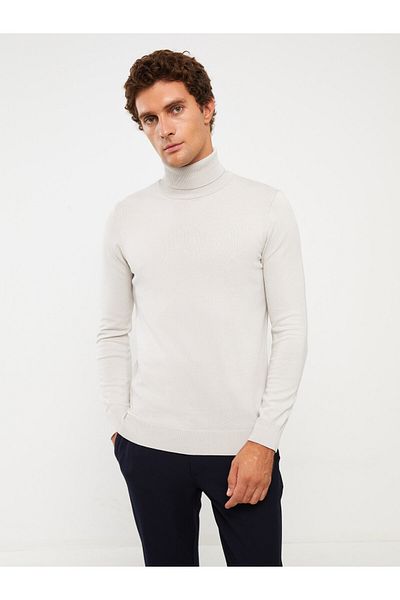 LC Waikiki Men's Knitwear Sweater - Turtleneck, Long Sleeve