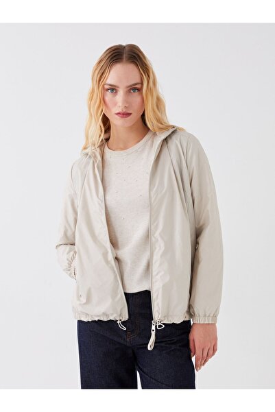 LC Waikiki Flacher Damen-Regenmantel mit Kapuze